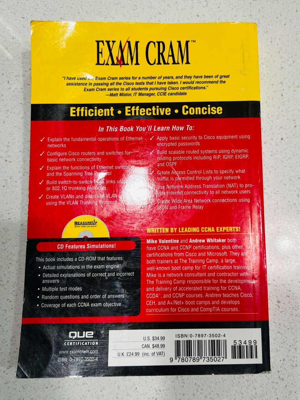 CCNA Second Edition Study Guide - Red/Yellow - Picture 2 of 3